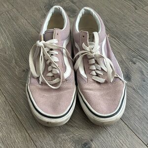 Lavender Old Skool Suede and Canvas Vans